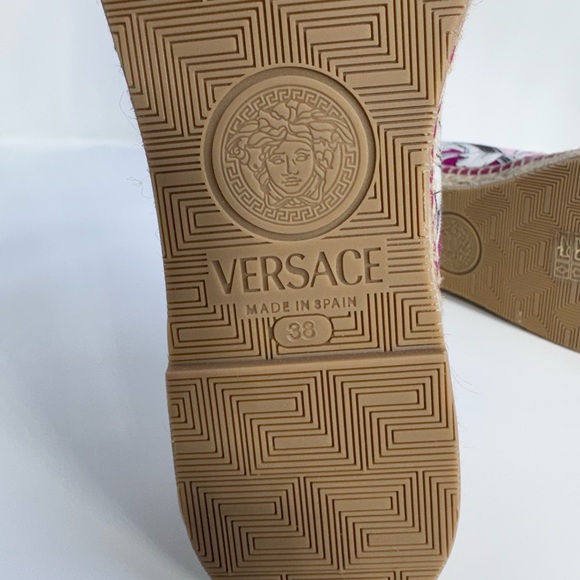 Versace Loafer Espadrille Size 38 | Fuchsia Rose Italy - Picture 5 of 9
